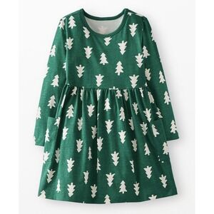 Hanna Andersson Holiday Long Sleeve Playground Dress Girls 10